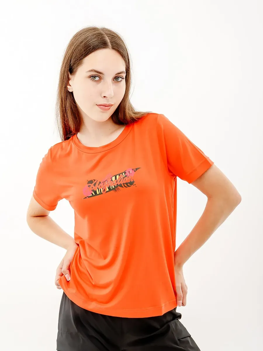 Футболка Australian Logo Flowers Tee Jersey V LSDTS0027-119