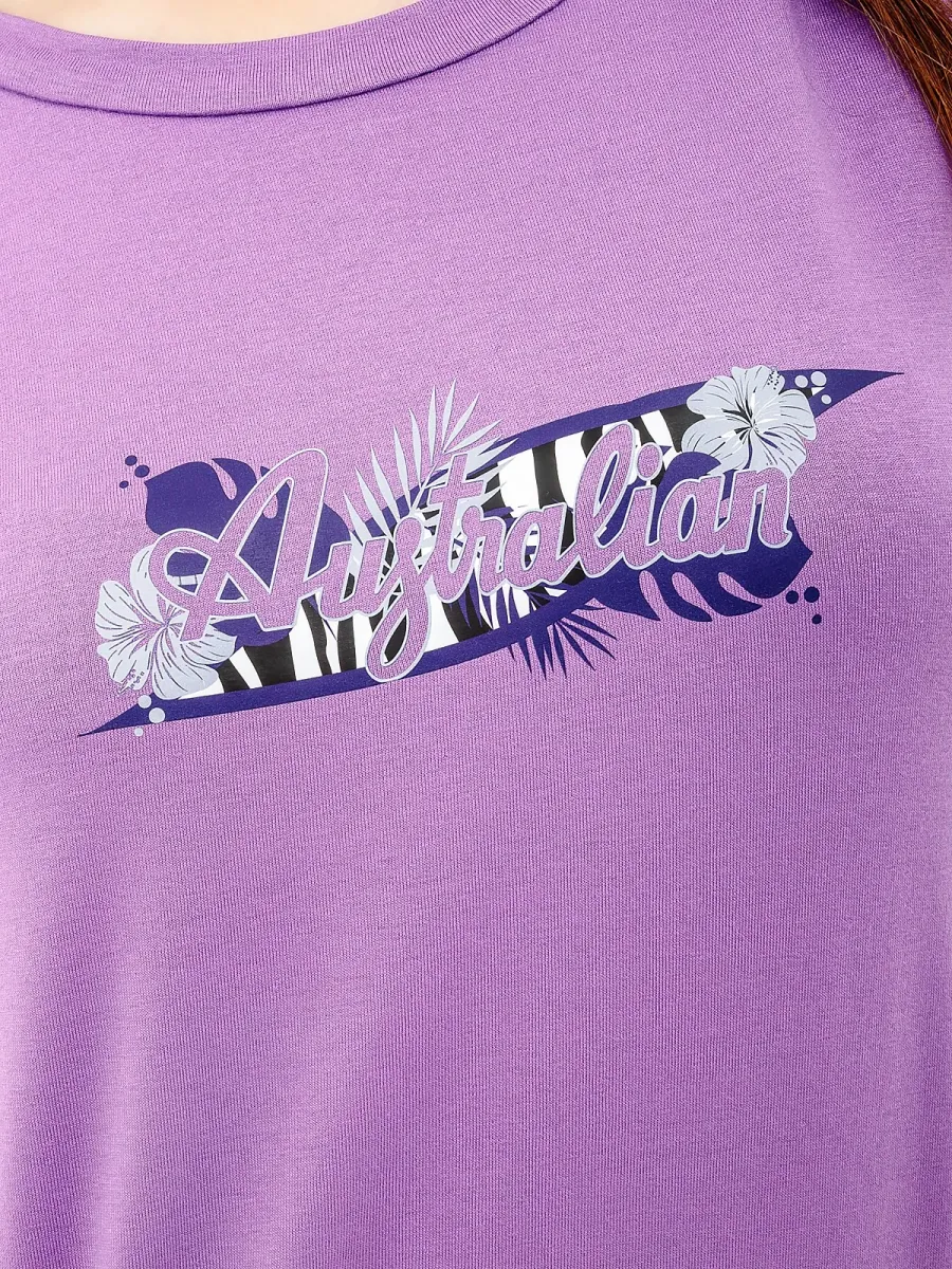Футболка Australian Logo Flowers Tee Jersey V LSDTS0027-768