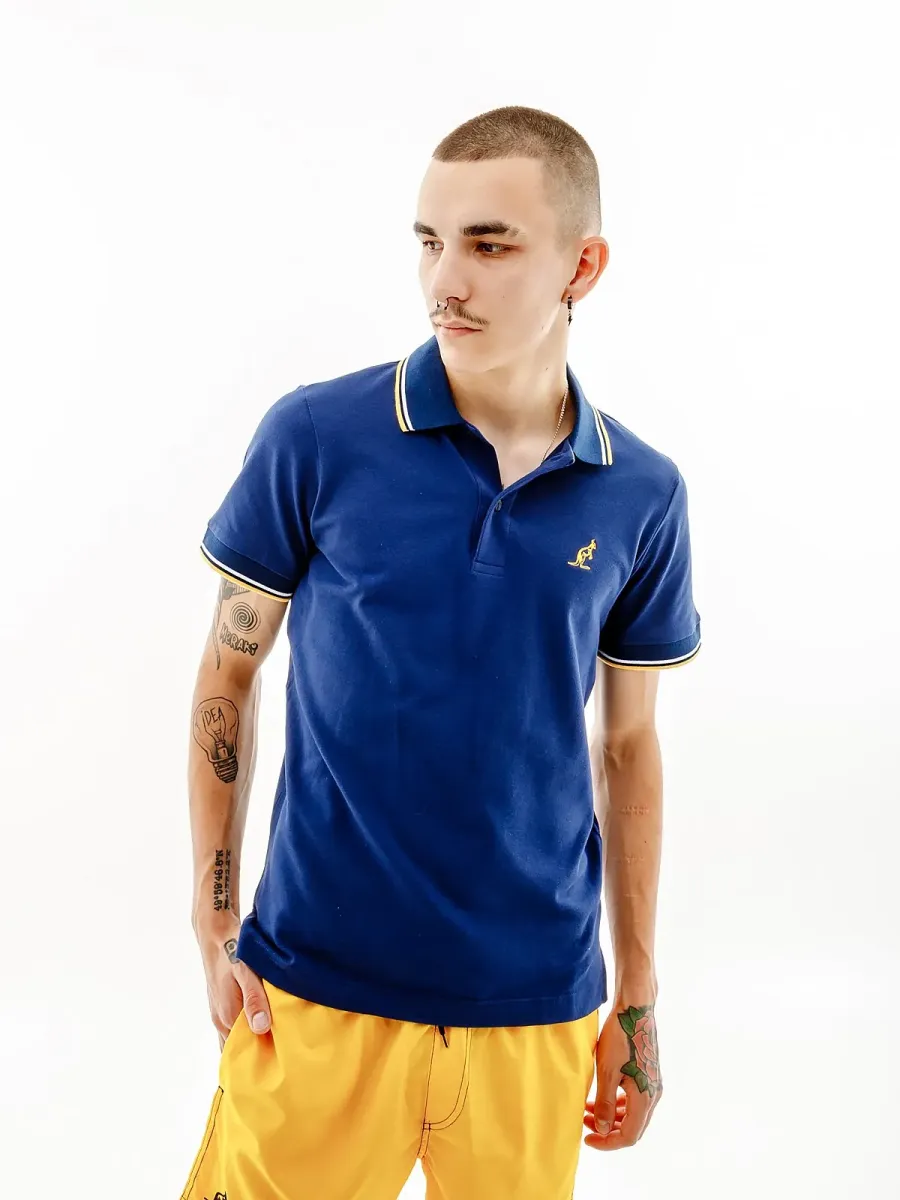 Поло Australian 2-Stripe Piqué Polo S-Fit LSUPO0004-842B