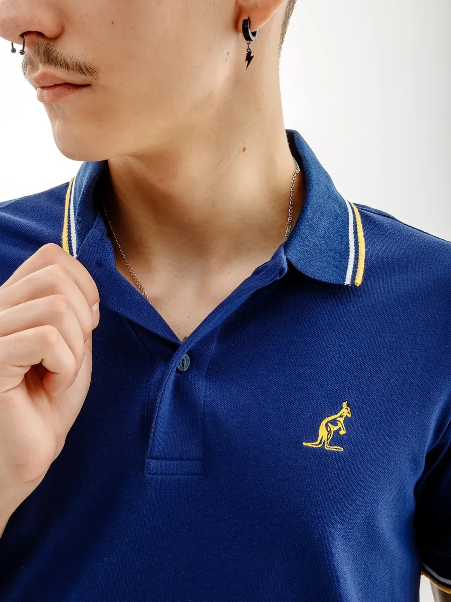 Поло Australian 2-Stripe Piqué Polo S-Fit LSUPO0004-842B