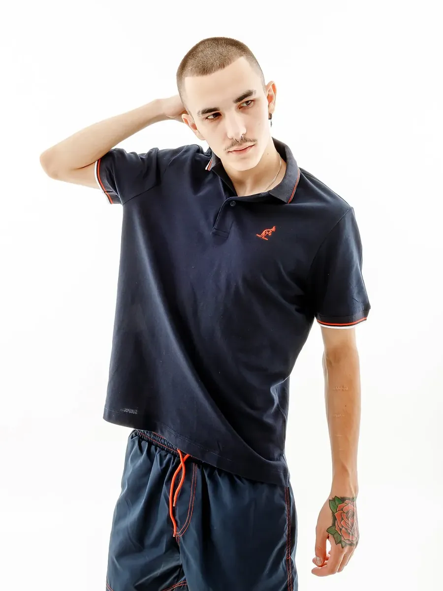 Поло Australian 2-Stripe Piqué Polo R-Fit LSUPO0005-200C