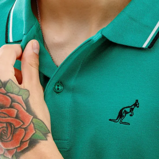 Поло Australian 2-Stripe Piqué Polo R-Fit LSUPO0005-913