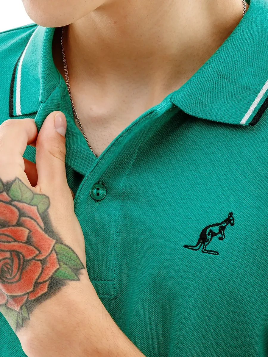 Поло Australian 2-Stripe Piqué Polo R-Fit LSUPO0005-913