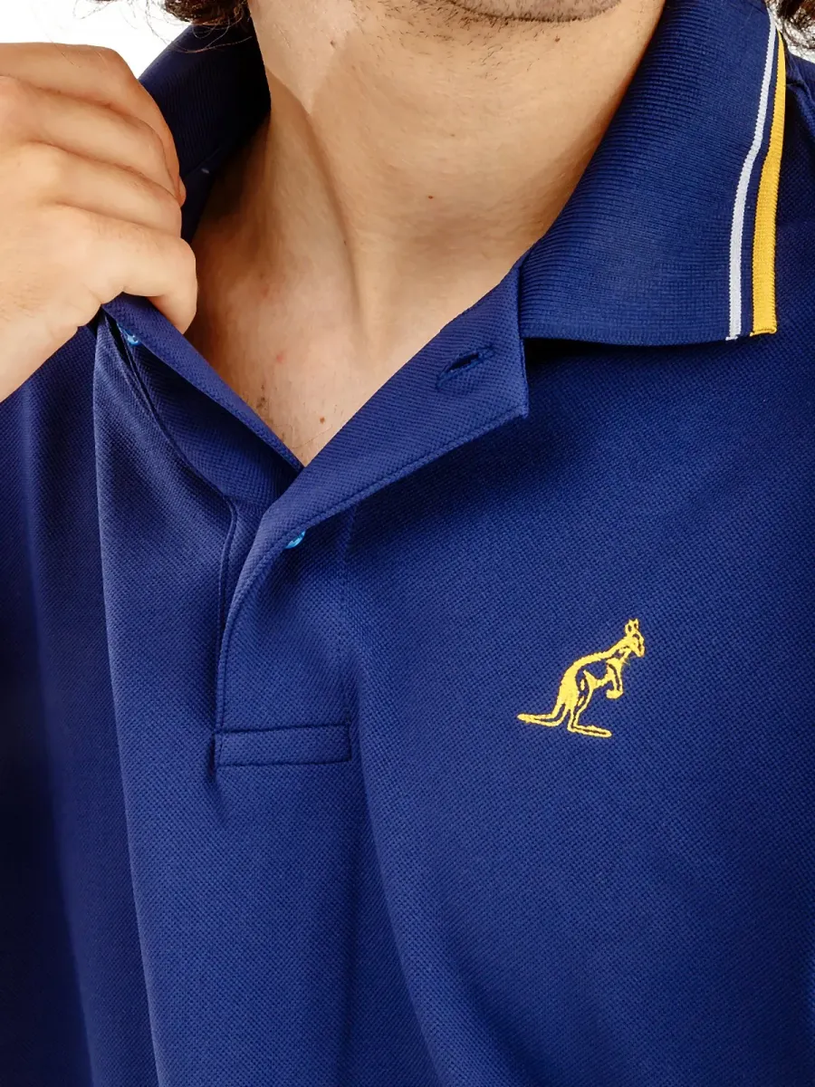 Поло Australian Two-Stripes Polo Tech Pique R-Fit LSUPO0006-842A