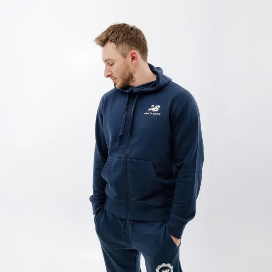 Толстовка New Balance Essentials Stacked Logo Full Zip MJ31536NNY