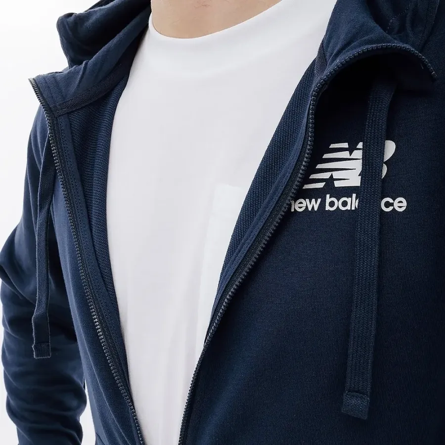Толстовка New Balance Essentials Stacked Logo Full Zip MJ31536NNY