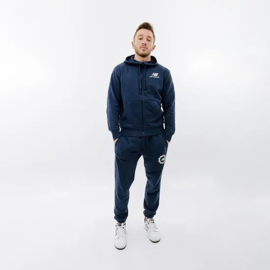 Толстовка New Balance Essentials Stacked Logo Full Zip MJ31536NNY