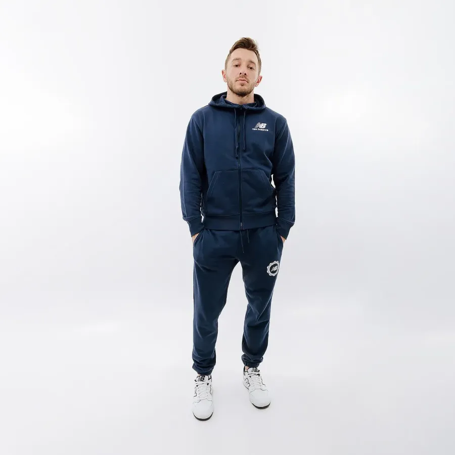Толстовка New Balance Essentials Stacked Logo Full Zip MJ31536NNY