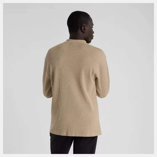Лонгслів New Balance Waffle Knit Henley MT43514SOT