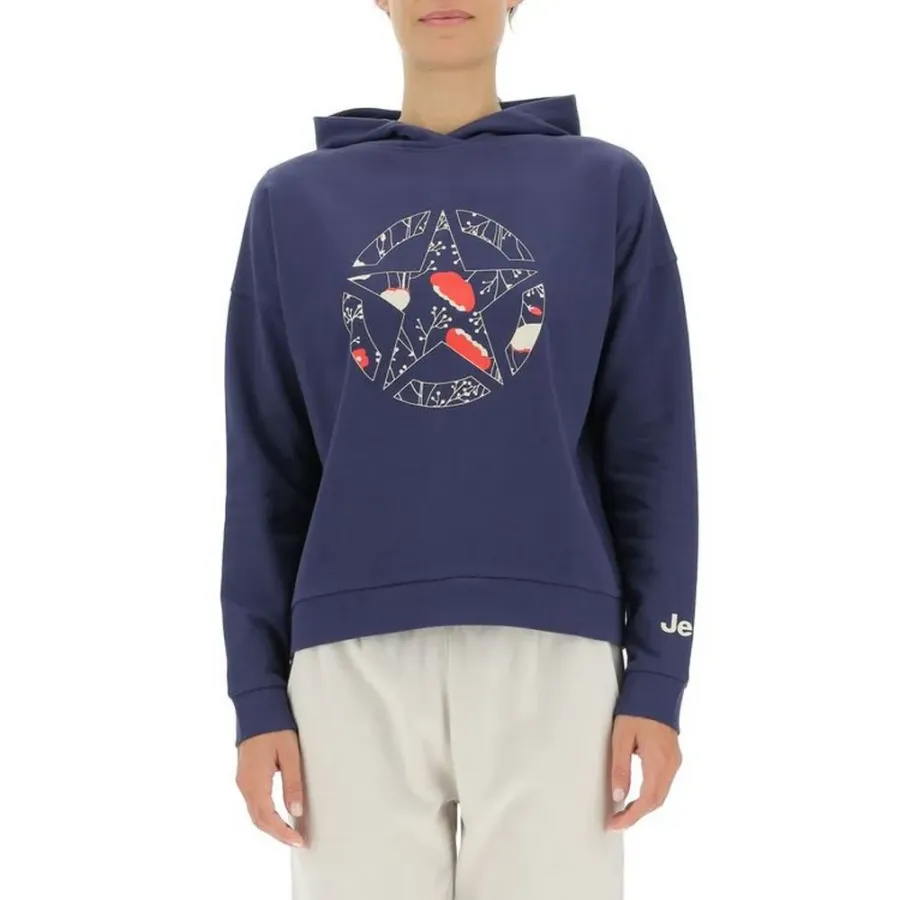 Кофта Jeep Hooded Cropped Star Botanical Print O102607-A184