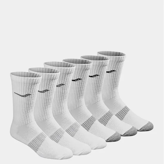 Шкарпетки Saucony Run Dry Crew Sock 6p S611002-100