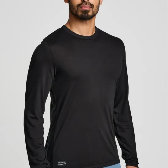 Футболка Saucony Peregrine Merino Long Sleeve SAM800362-BK