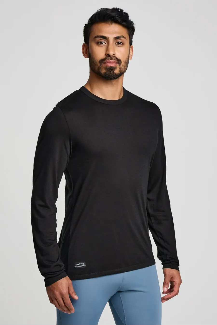 Футболка Saucony Peregrine Merino Long Sleeve SAM800362-BK