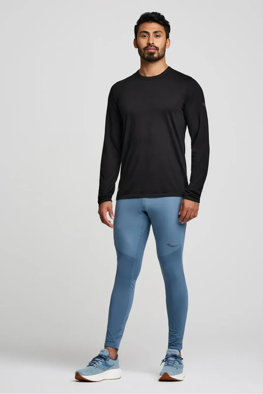 Футболка Saucony Peregrine Merino Long Sleeve SAM800362-BK