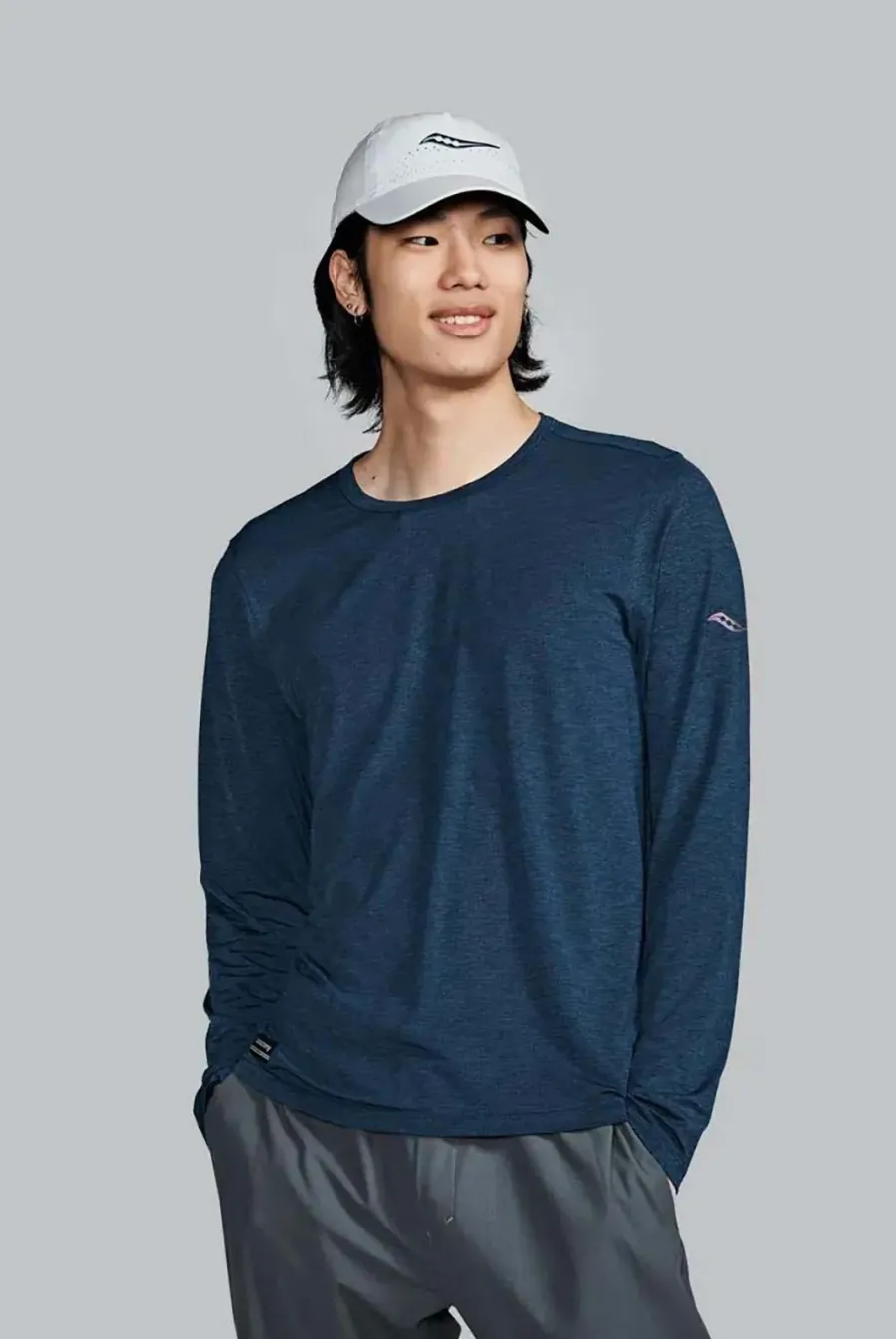 Футболка Saucony Stopwatch Long Sleeve SAM800379-NVH