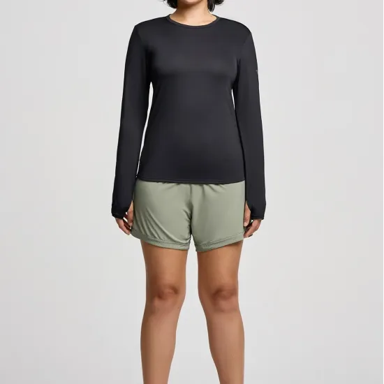 Футболка Saucony Stopwatch Long Sleeve SAW800486-BK