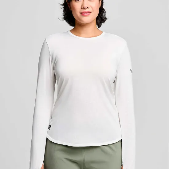 Футболка Saucony Stopwatch Long Sleeve SAW800486-WH