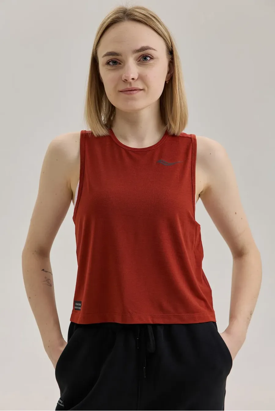 Майка Saucony Stopwatch Crop Tank SAW800527HNH