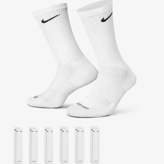 Шкарпетки Nike Everyday Plus Cushioned Training SX6897-100