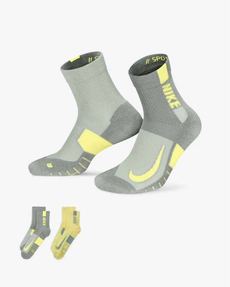 Шкарпетки Nike Multiplier Running Ankle SX7556-938