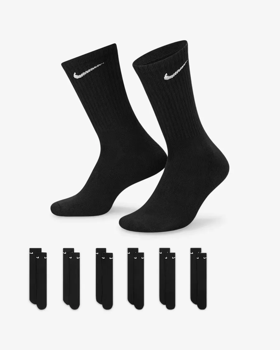 Шкарпетки Nike Everyday Cushion Crew 6 SX7666-010